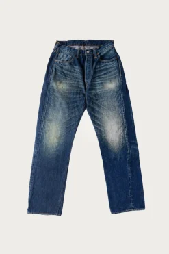 Fullcount 1344-0105 - "More Than Real" Wide Denim - Indigo Blue< Denim