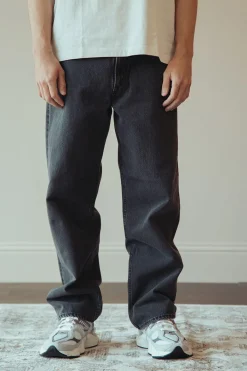 orSlow 101 Dad's Fit Denim - Black Denim Stone< Denim