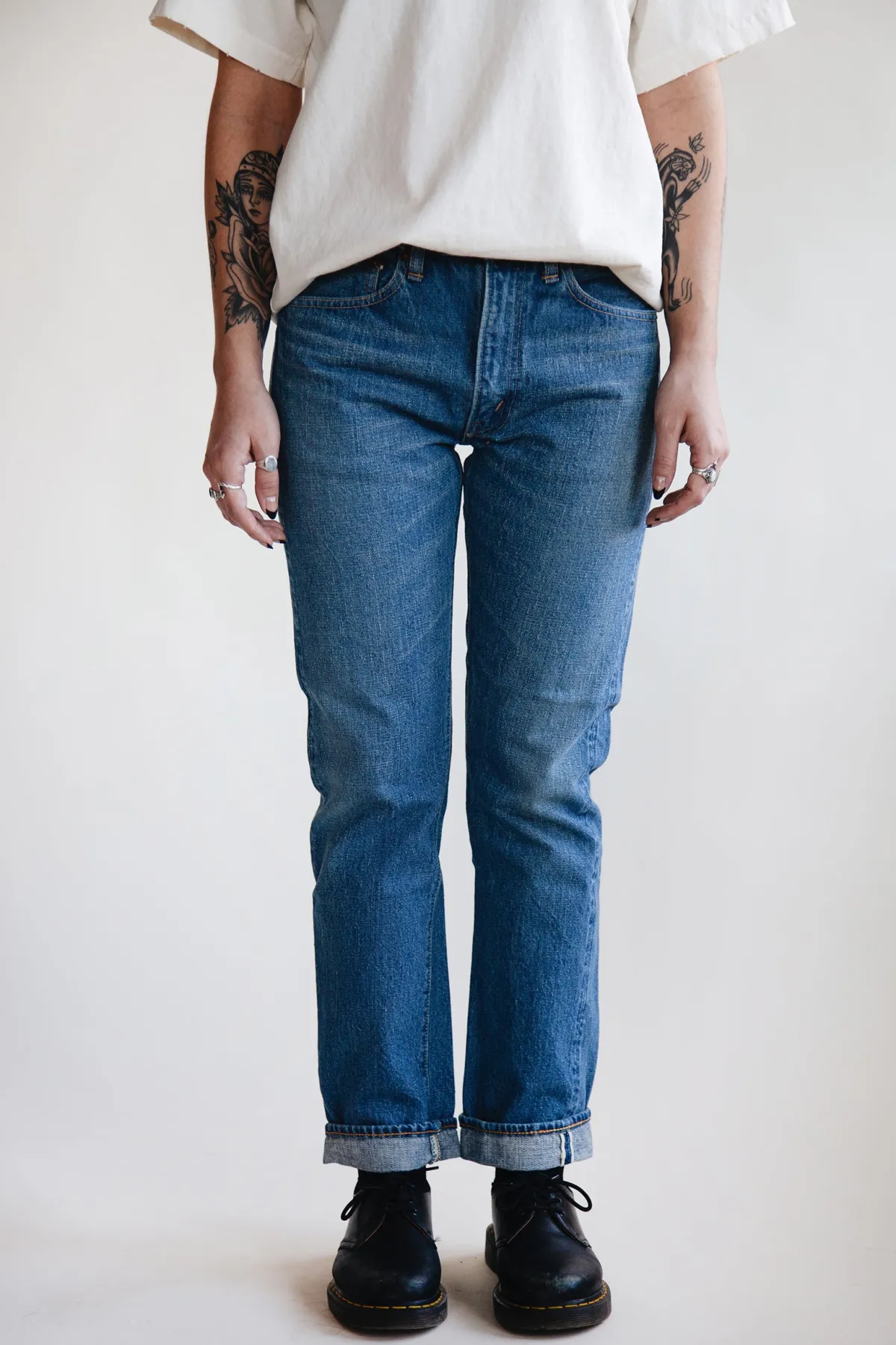 orSlow 107 Ivy Denim - 2 Year Wash< Denim