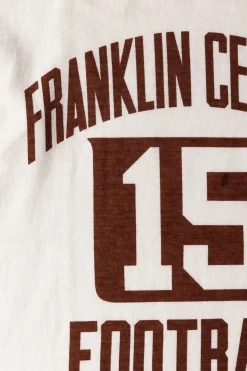 Warehouse & Co. 3/4 Sleeve Football Tee Franklin Central - Off White< Shirts