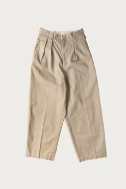 Kapital 36/2 Westpoint Chino ZOOT Trouser(Mens) - Beige< Pants