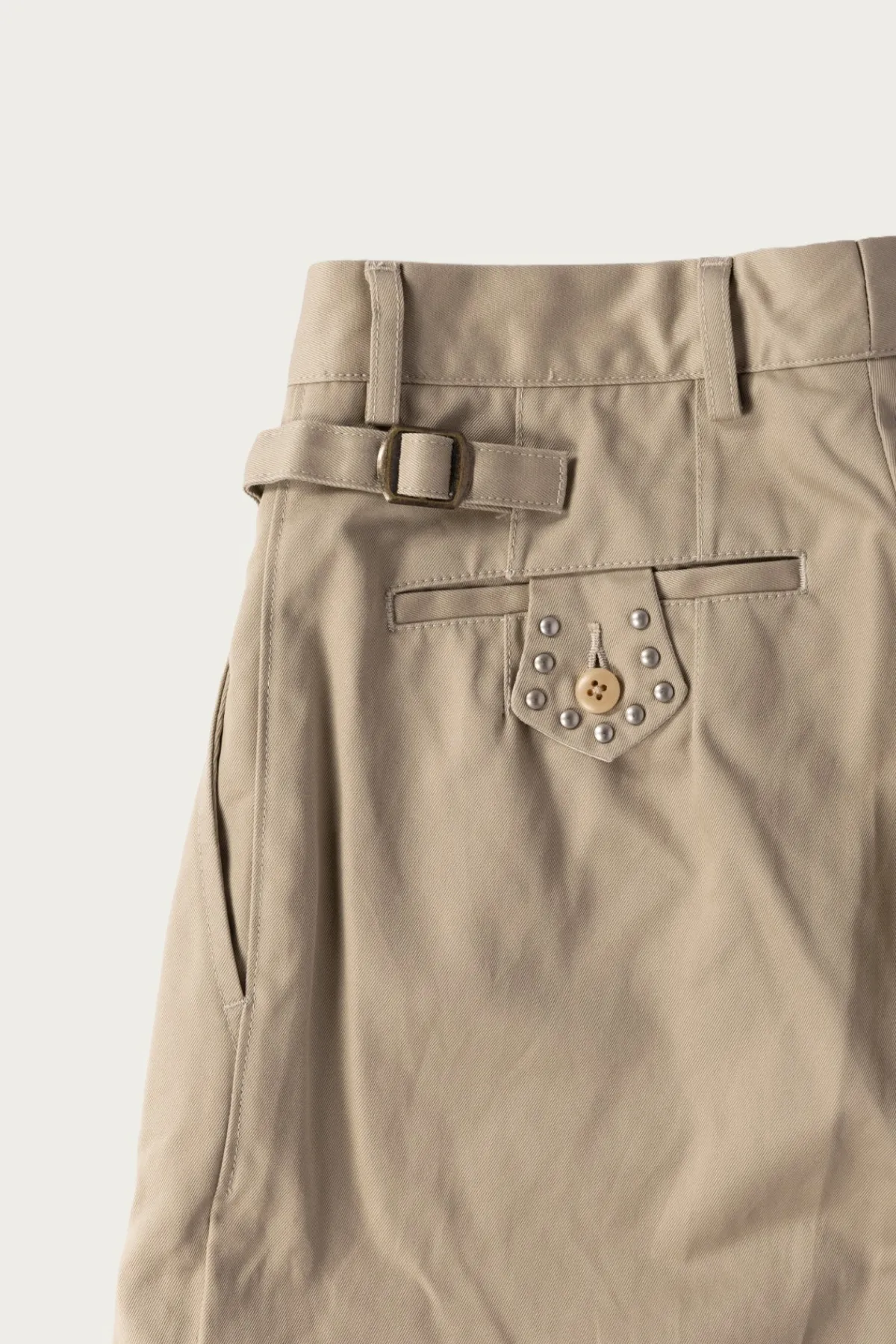 Kapital 36/2 Westpoint Chino ZOOT Trouser(Mens) - Beige< Pants