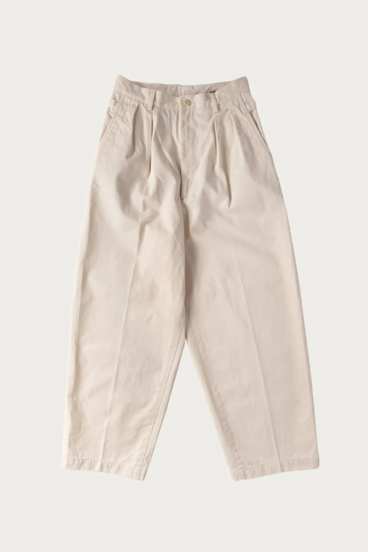 Kapital 36/2 Westpoint Chino ZOOT Trouser(Mens) - Natural< Pants