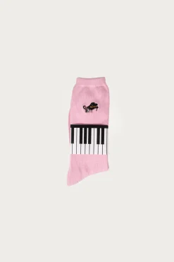 Kapital 84 Yarns PIANO Embroidery Socks - Pink< Accessories