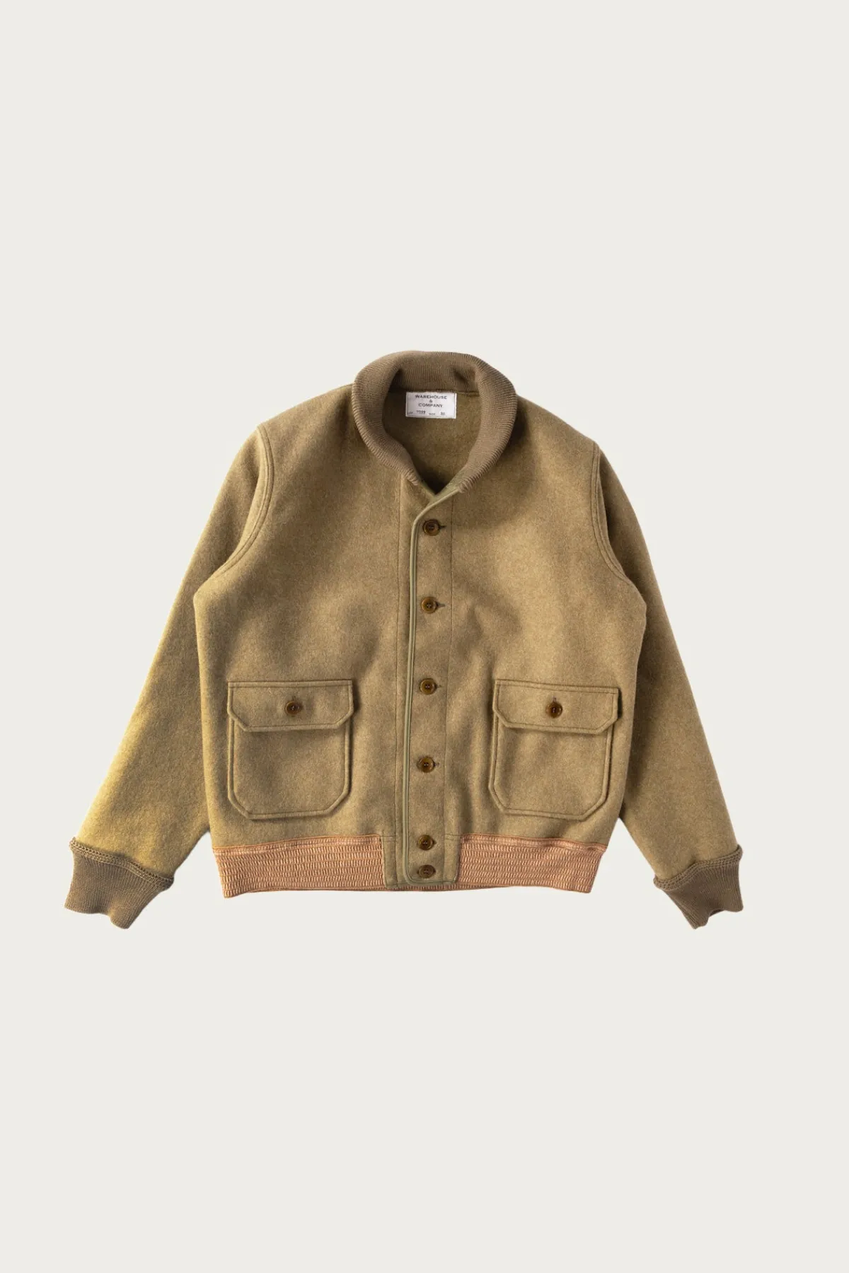 Warehouse & Co. A-1 Style Wool Jacket - OD Green< Coats, Jackets, And Vests