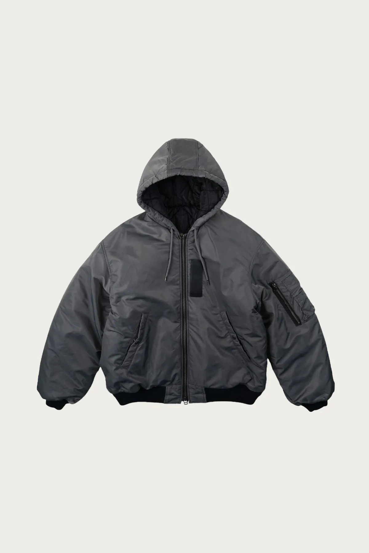 FrizmWORKS Active MA-1 Hooded Parka - Gun Metal< Coats, Jackets, And Vests