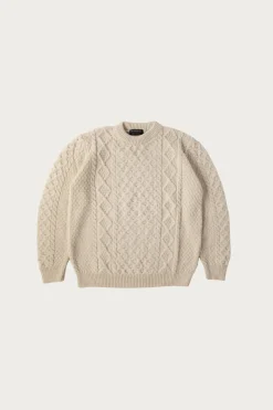 Gloverall Aran Jumper - Ecru< Sweaters