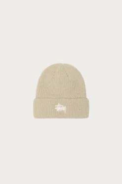 Stüssy Basic Cuff Beanie - Faded Tan< Accessories