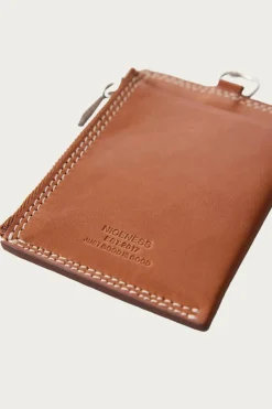 Niceness Bay Ray Zip Card Case - Cognac< Accessories