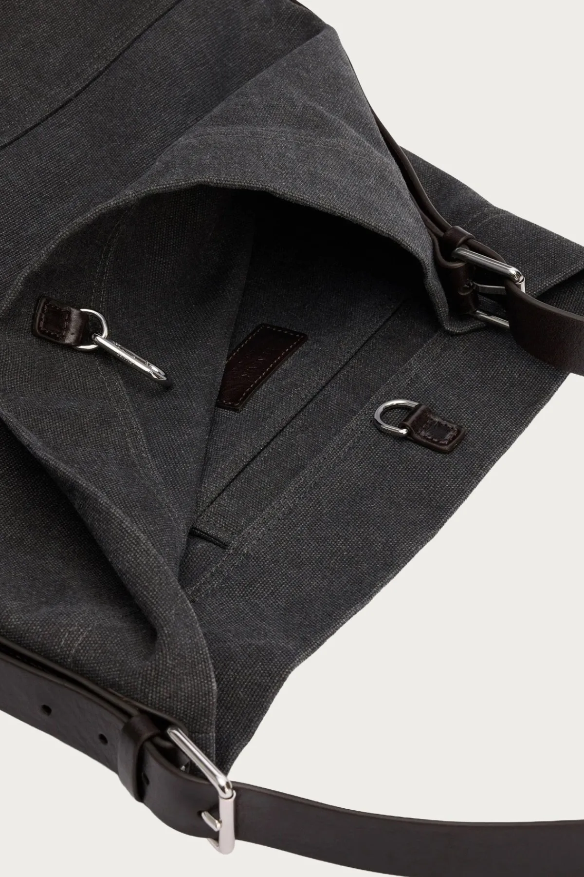 Lemaire Belted Tote Bag - Ash Black< Accessories