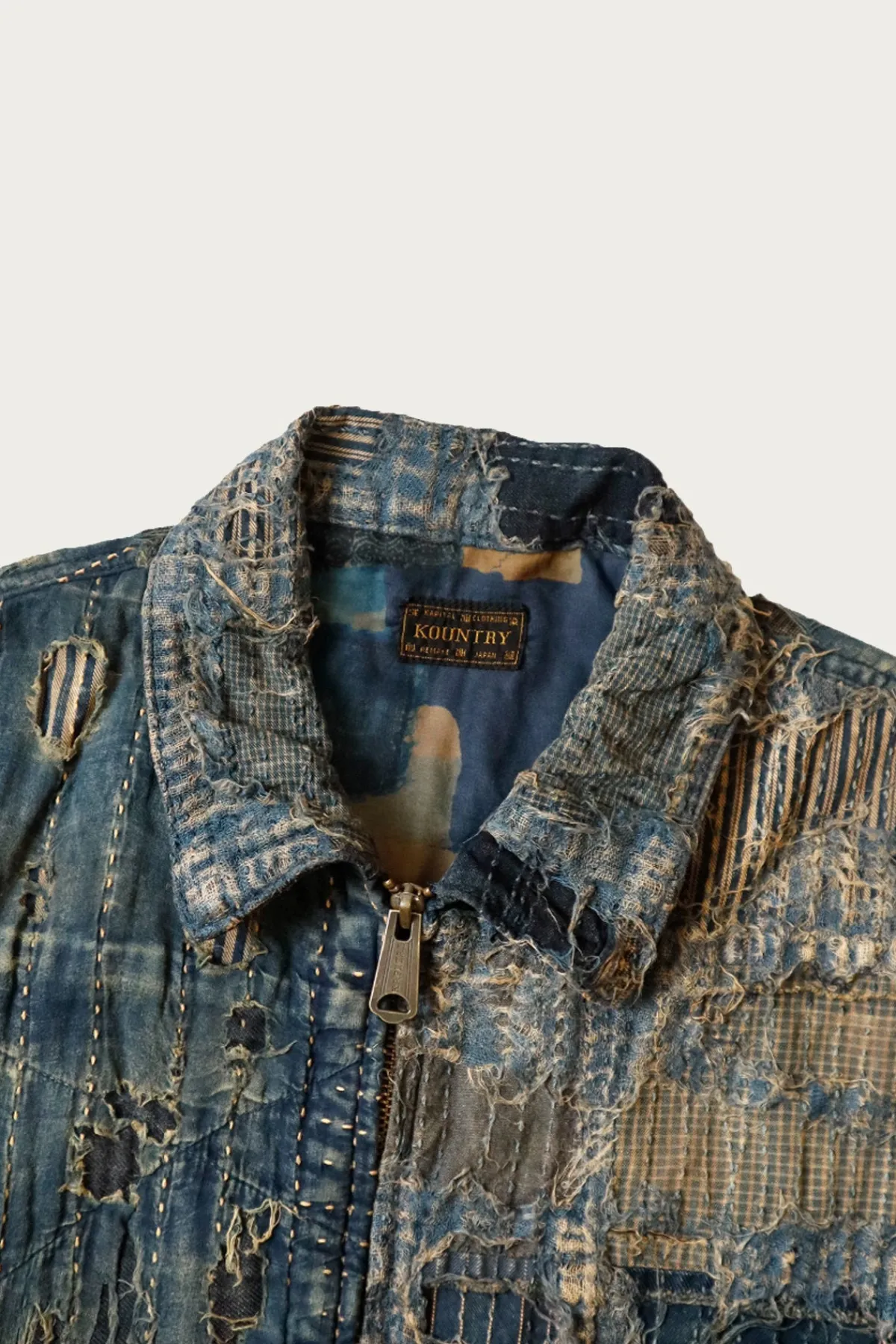 Kapital BORO T-Back Drizzler JKT - Indigo< Coats, Jackets, And Vests