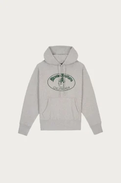 Brain Dead x Brooks Brothers California Logo Hoodie - Heather Gray< Tees And Sweats