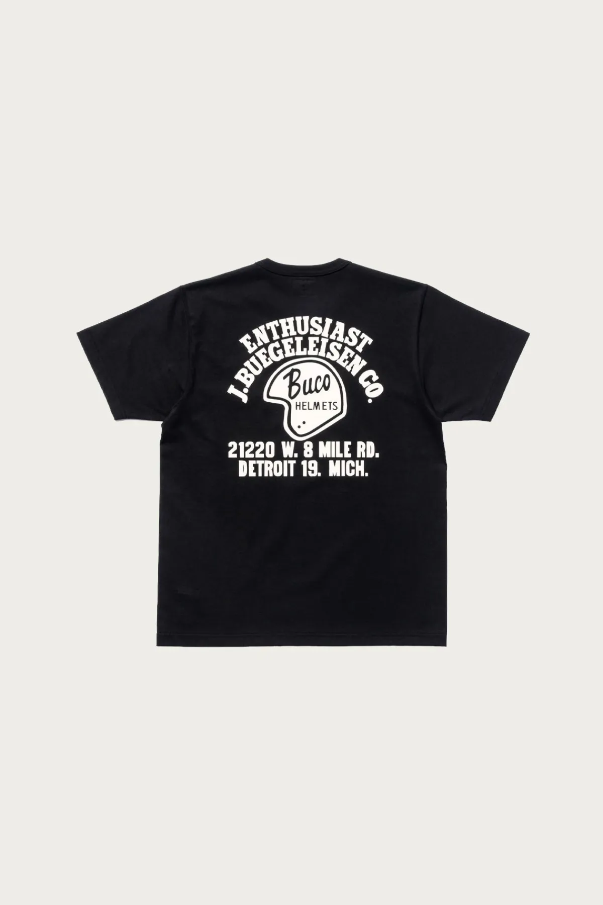 The Real McCoys Buco Tee/Enthusiast - Black< Tees And Sweats