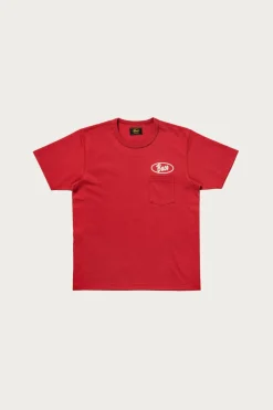 The Real McCoys Buco Tee/Enthusiast - Red< Tees And Sweats