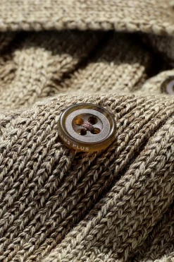 Beams Plus Cable Polo Pigment Dyed Yarn - Beige< Shirts