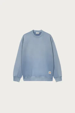 Carhartt Work In Progress Chalk Wash Hudson Sweat - Sorrent< Tees And Sweats