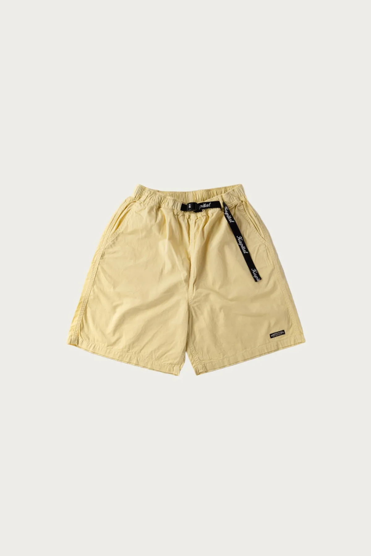 Kapital Combed Burberry EASY Short Pants - Yellow< Shorts