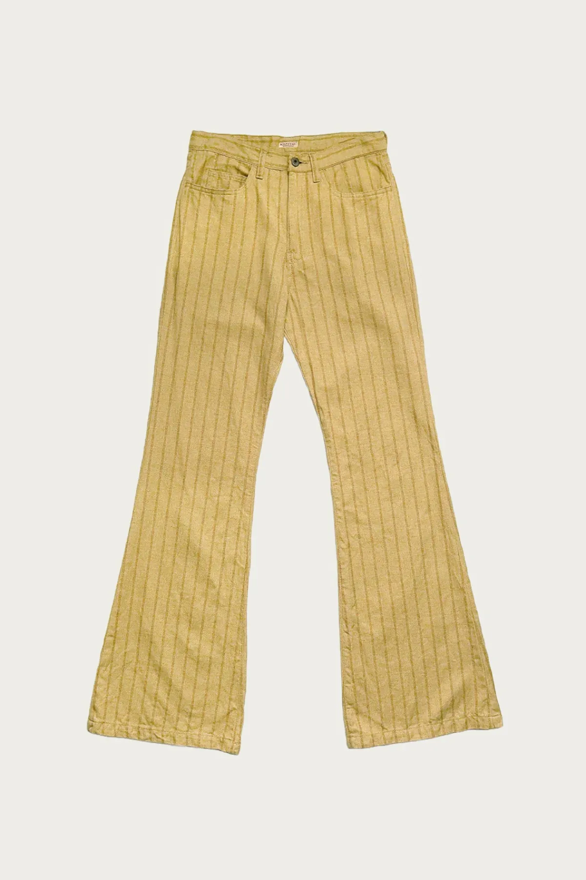 Kapital Cotton Linen GIBSON Stripe 5P FRISKO - Gold< Pants