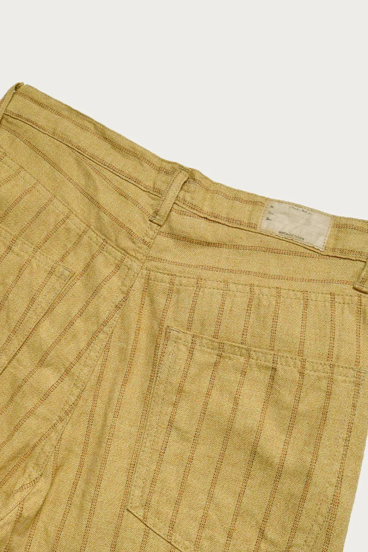 Kapital Cotton Linen GIBSON Stripe 5P FRISKO - Gold< Pants