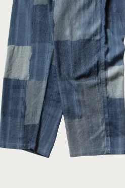 Kapital Cotton Linen TUGIHAGI EASY Pants - Navy< Pants