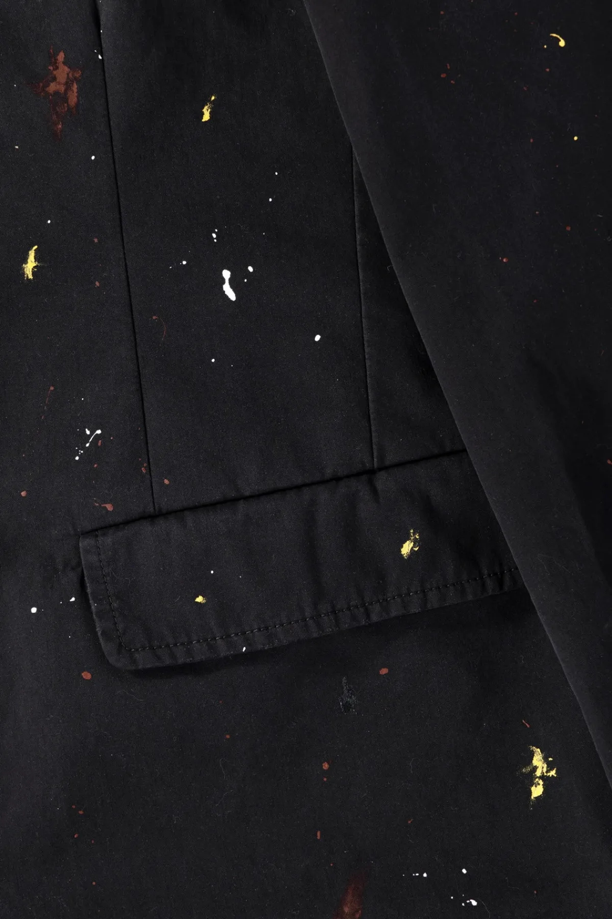 MM6 Maison Margiela Cotton Painter Jacket - Black< Coats, Jackets, And Vests