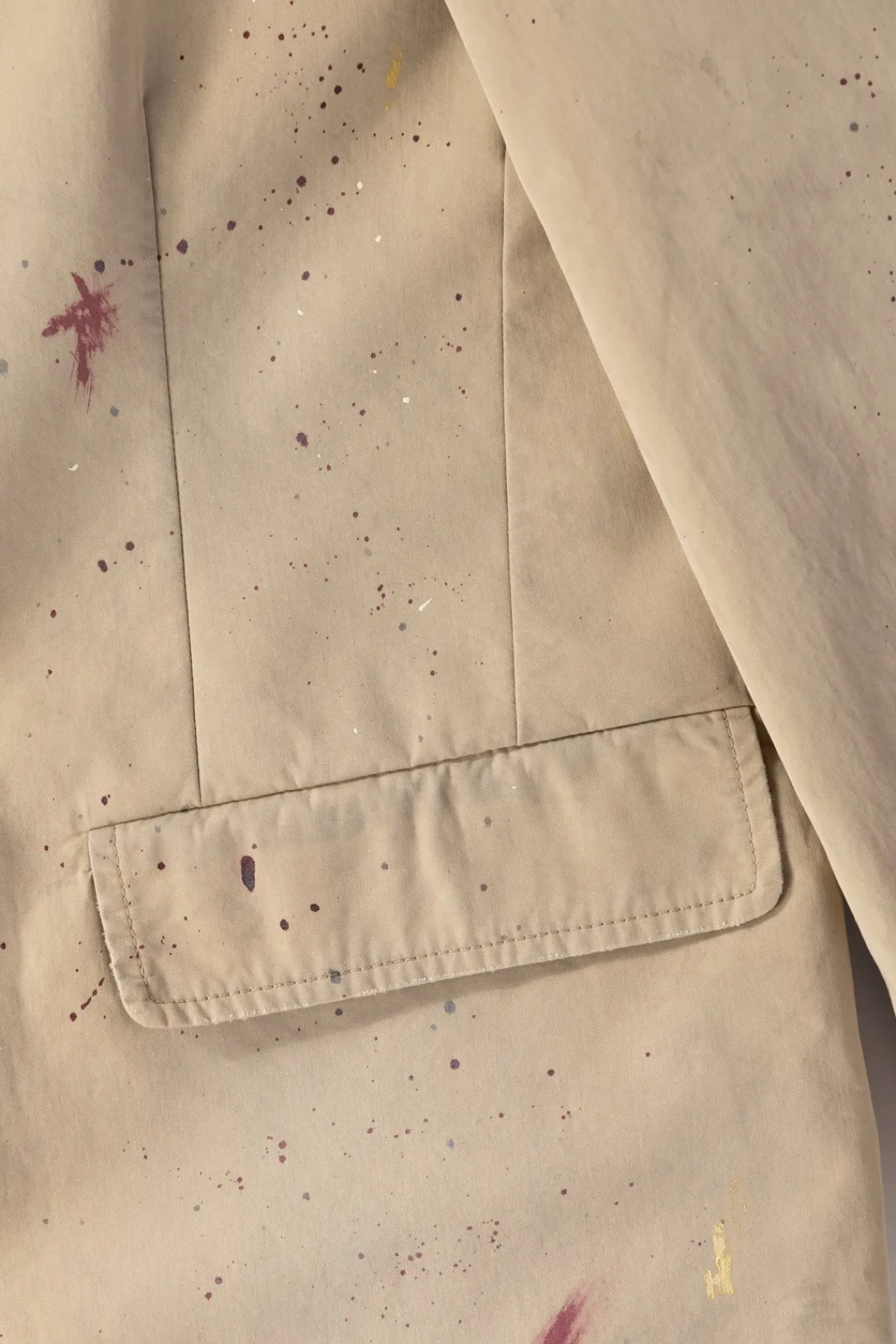 MM6 Maison Margiela Cotton Painter Jacket - Pink Beige< Coats, Jackets, And Vests
