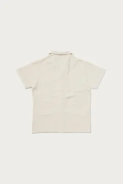 The Real McCoys Cotton Pile Beach Shirt - Ecru< Shirts