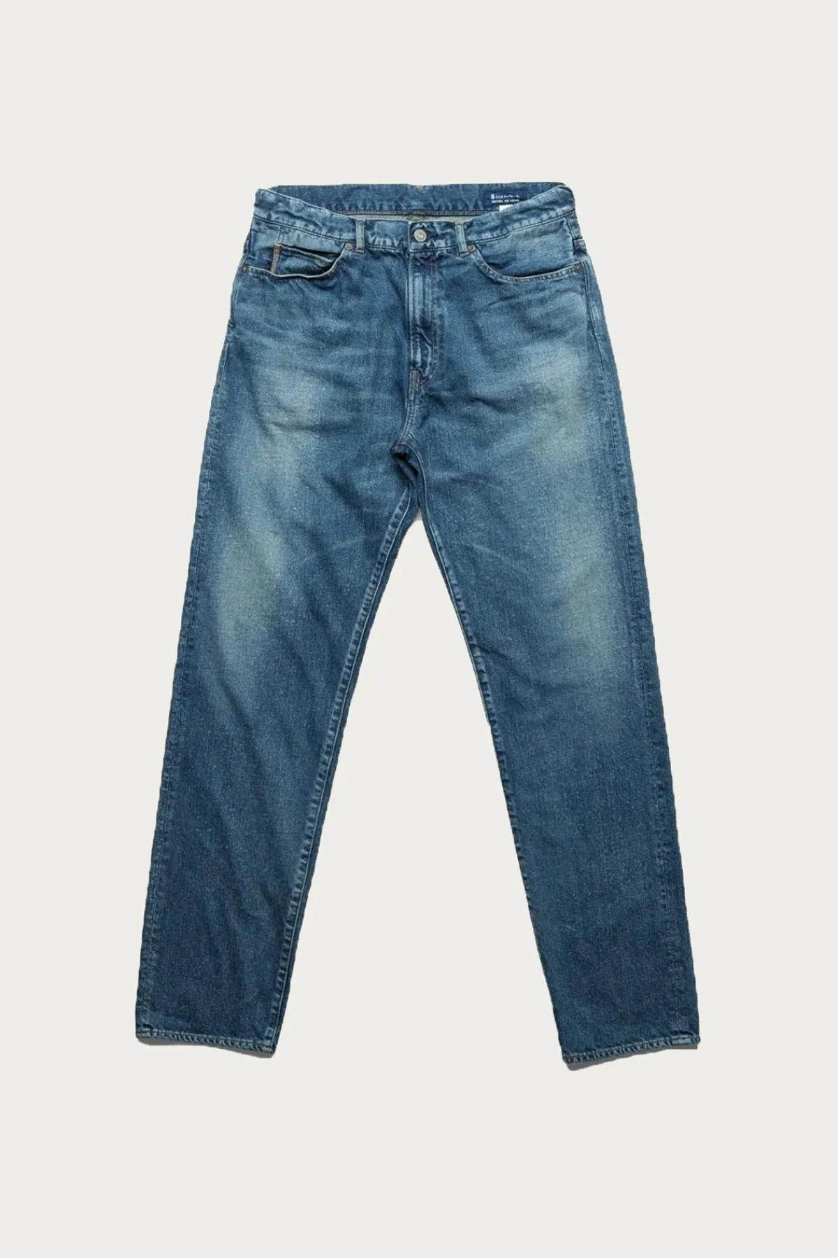 Cottle C.T.L. Straight Denim Pants - Bengara (Indian Red) - Dark Indigo< Pants