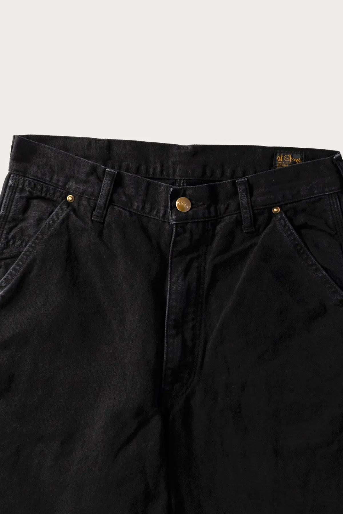 orSlow Dad's Fit Oxford Painter Pants - Black< Pants