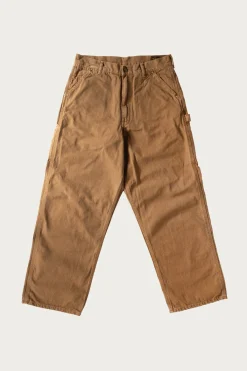 orSlow Dad's Fit Oxford Painter Pants - Brown< Pants