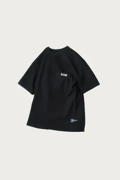Kapital 16/-Dense Jersey Butterfly Concho Pocket T - Black< Tees And Sweats
