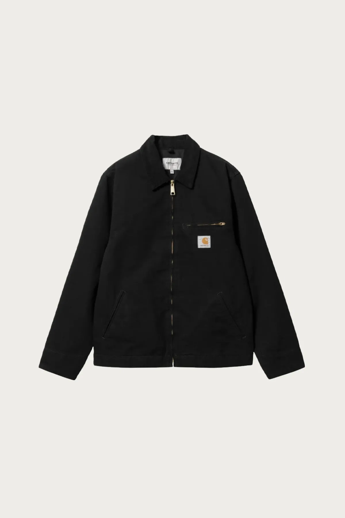 Carhartt Work In Progress Detroit Jacket - Black/Black Rinsed< Coats, Jackets, And Vests