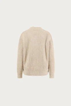 MM6 Maison Margiela Distressed V-Neck Sweater< Sweaters