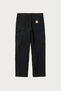 Carhartt Work In Progress Double Knee Pant - Black Stone Canvas< Pants