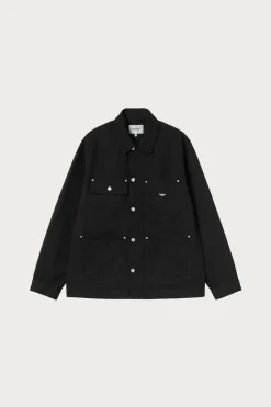 Carhartt Work In Progress Drewe Chore Coat - Black Rinsed< Coats, Jackets, And Vests