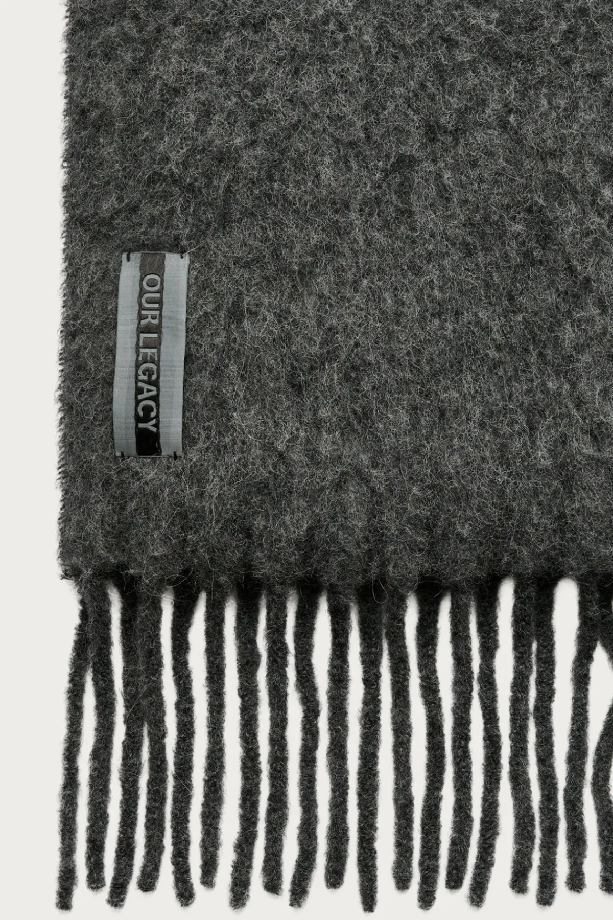Our Legacy Estate Scarf - Phantom Fuzzy Alpaca< Accessories