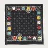 Kapital Fastcolor Selvedge Bandanna (KACHINA & PECKISH RAINBOWY) - Black< Accessories