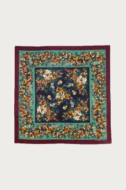 Kapital Fastcolor Selvedge Bandanna (NADESHIKO-Champetre) - Burgundy< Accessories