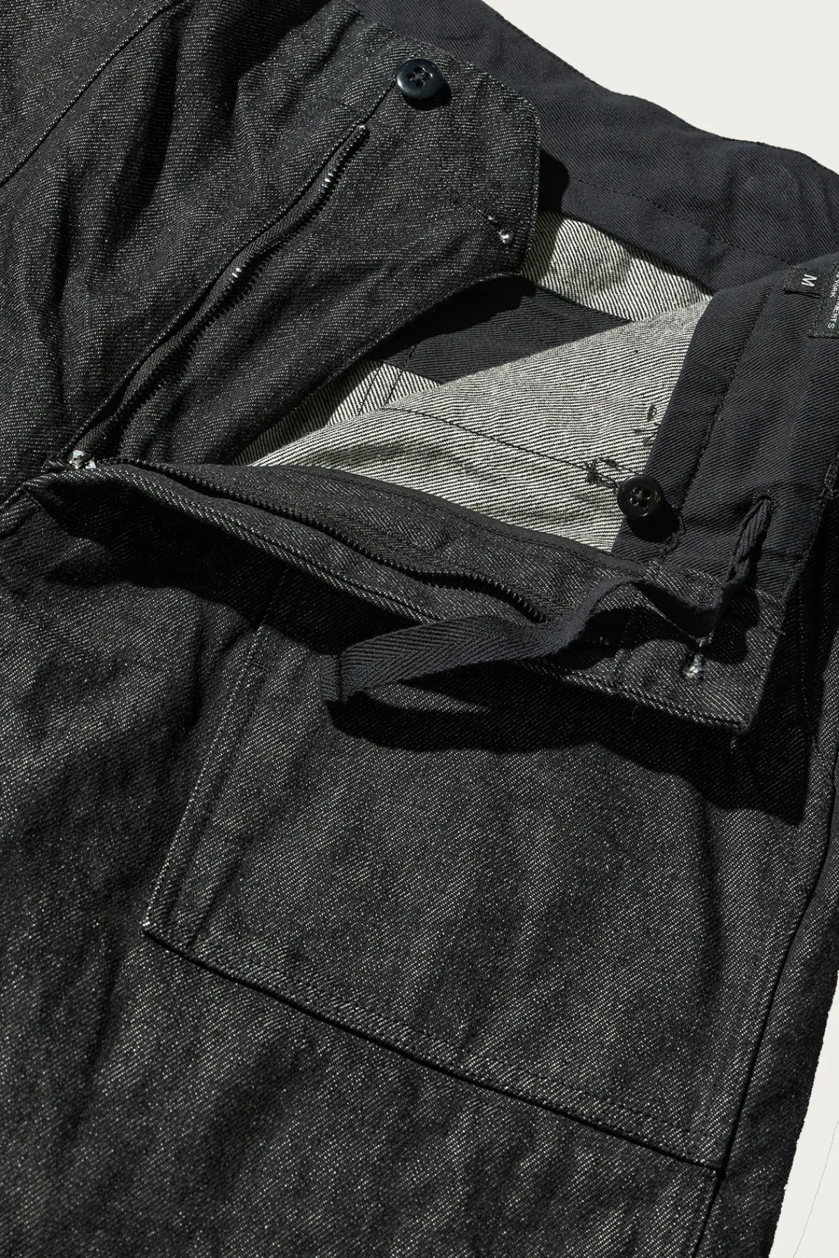 Engineered Garments Fatigue Pant - Black 14oz Cone Denim< Pants