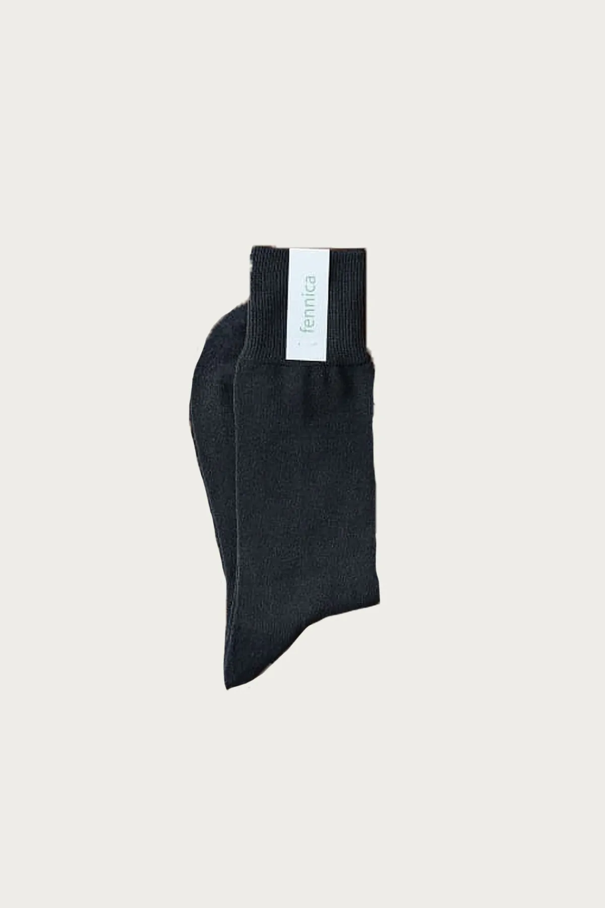 Beams Japan fennica Paper Mix Socks - Charcoal Grey< Accessories
