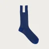 Beams Japan fennica Rib Socks - Sapphire/Gold< Accessories