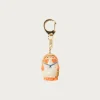 Beams Japan Fortune Raccoon Dog Key Chain - Orange< Accessories