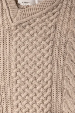 Camiel Fortgens Frankenstein Cable Knit - Natural Off-White< Sweaters