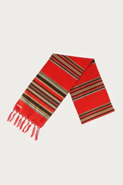 Kapital Fringe Stole (PECOS Stripe) - Red< Accessories