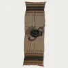 Kapital Fulling Wool Scarf COPTIC SKULL - Beige< Accessories