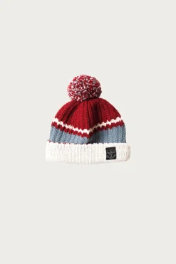 Kapital 3G Wool Cable Knit Cap - Engine Red< Accessories