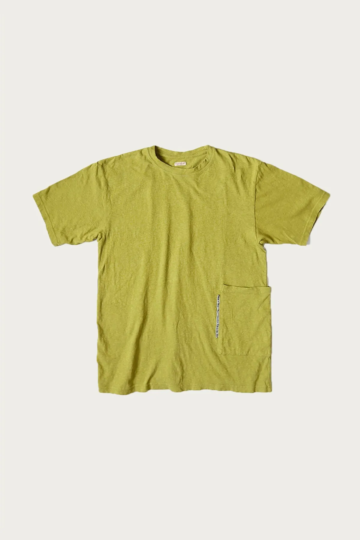 Kapital Gauze Jersey BISCUIT Pocket T - Yellow Green< Tees And Sweats