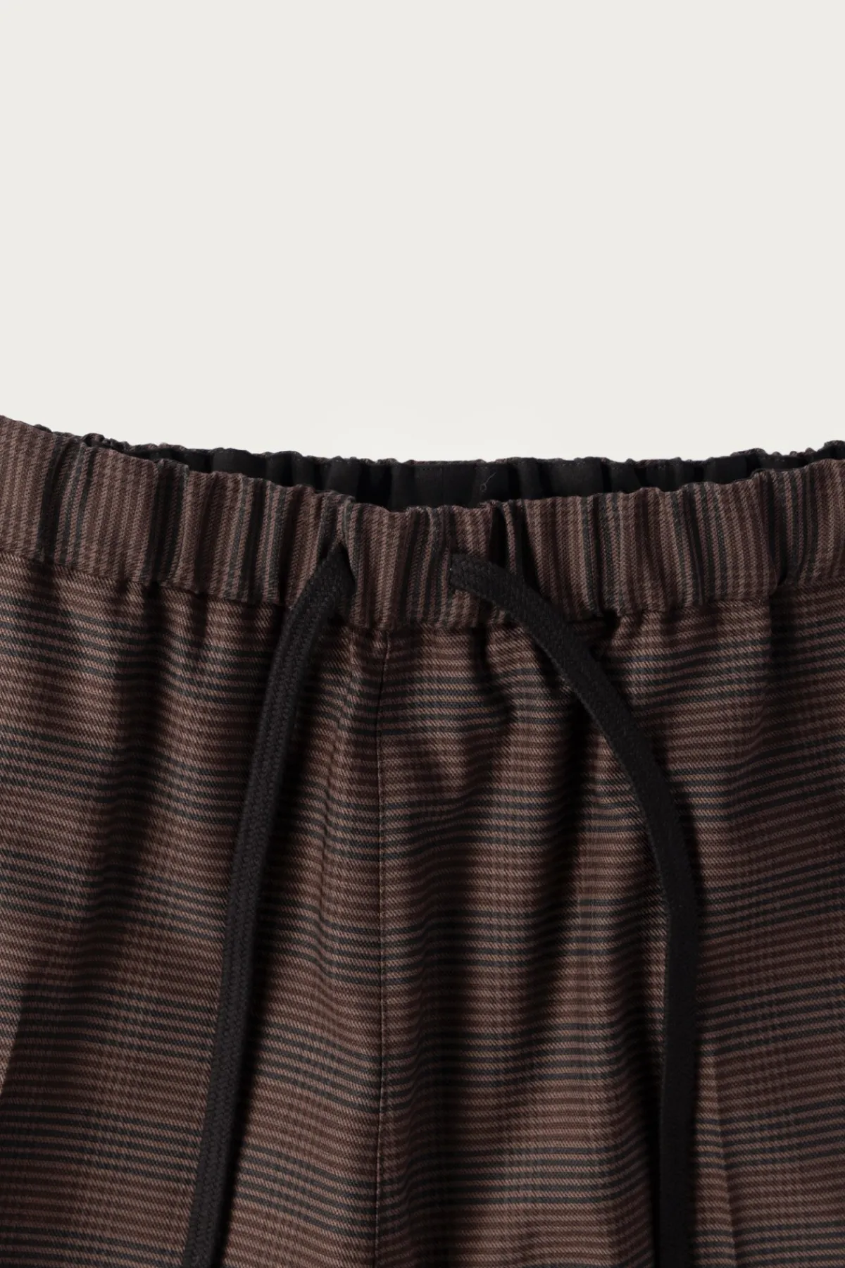 MM6 Maison Margiela Glen Plaid Easy Trousers - Brown/Black< Pants