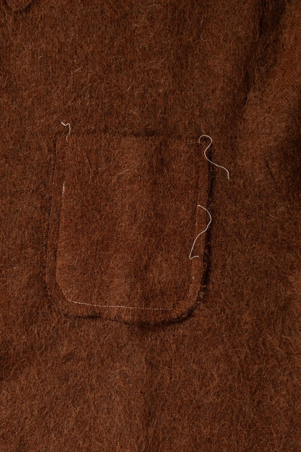Camiel Fortgens Hairy Cardigan - Brown Mohair Wool< Sweaters