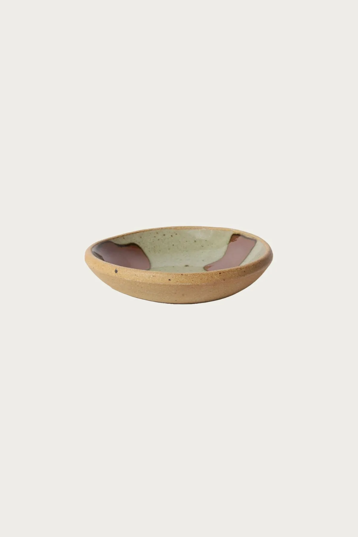 Beams Japan Hamadagama Round Plate - White/Brown< Homegoods